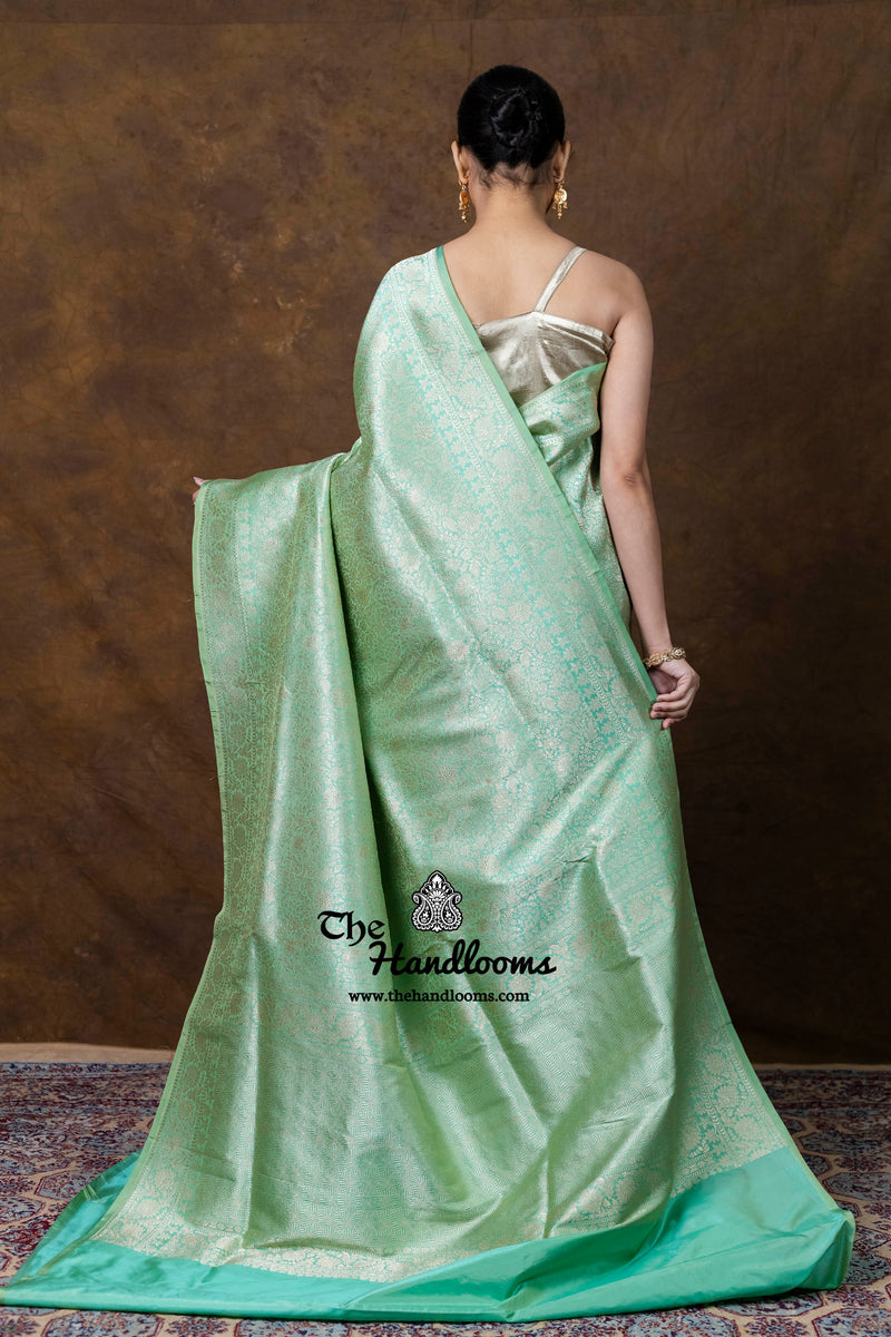 Pure Katan Silk Banarasi Handloom Saree - Tanchui Brocade