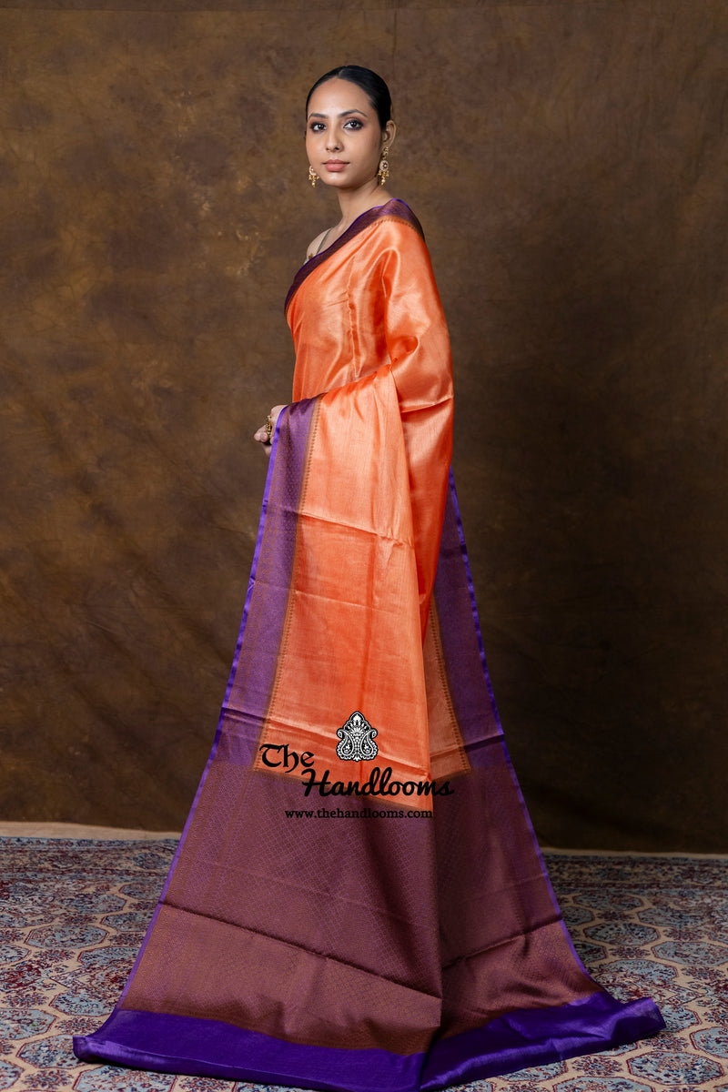 Pure Tussar Silk Handloom Banarasi Saree