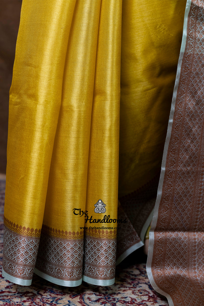 Pure Tussar Silk Handloom Banarasi Saree