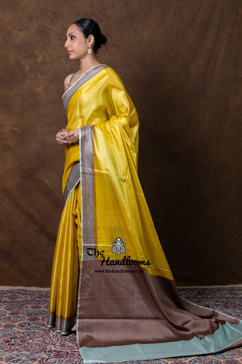 Pure Tussar Silk Handloom Banarasi Saree