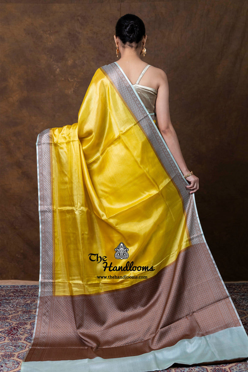 Pure Tussar Silk Handloom Banarasi Saree