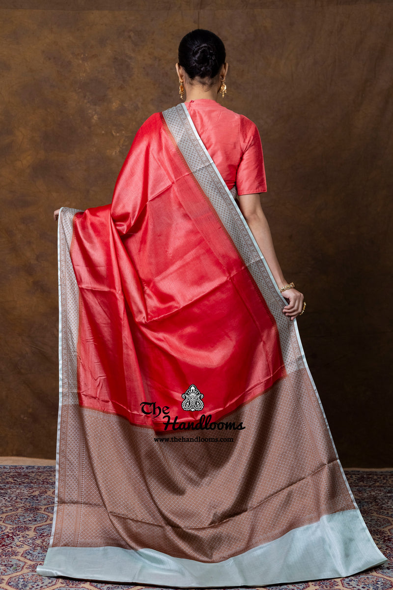 Pure Tussar Silk Handloom Banarasi Saree