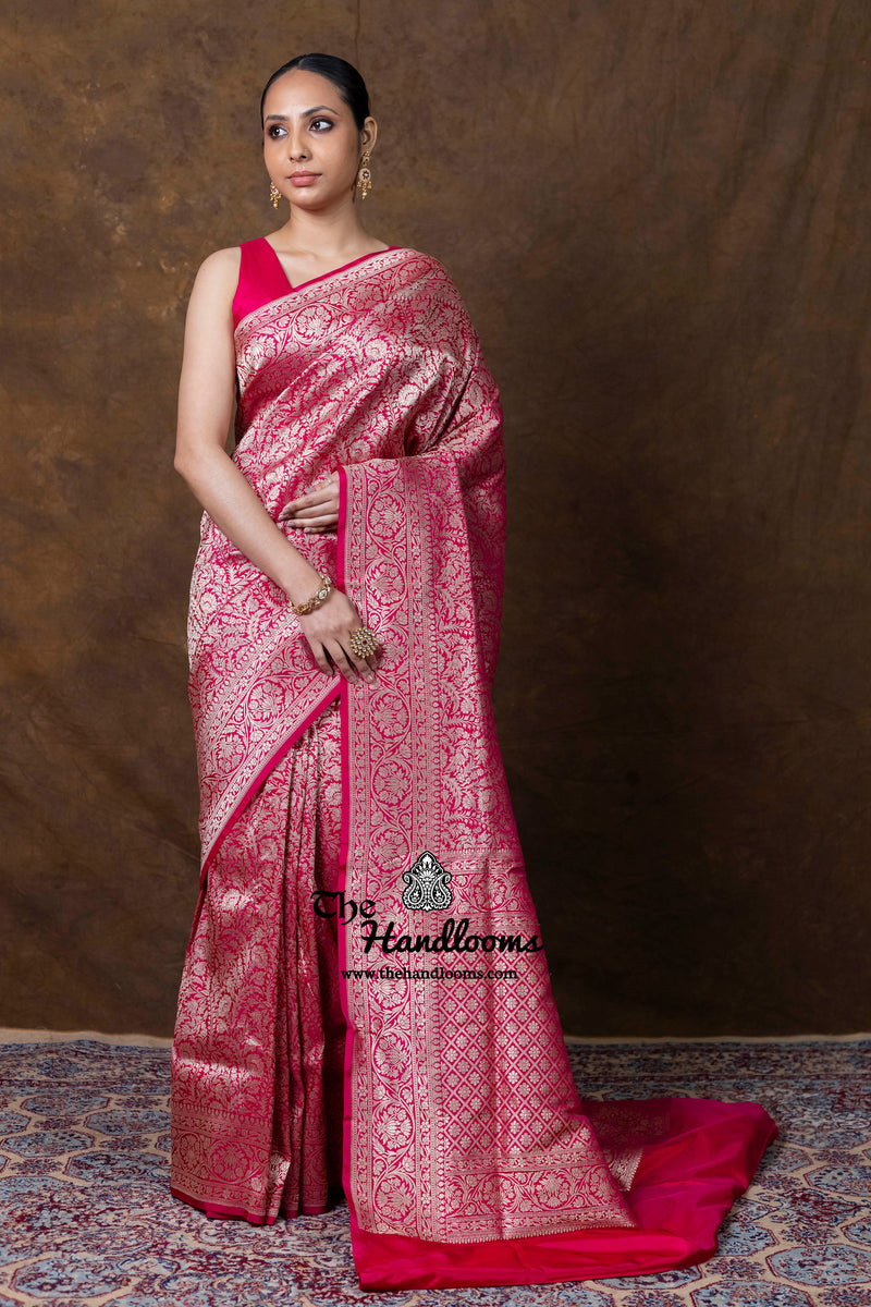 Pure Katan Silk Banarasi Handloom Saree - Tanchui Brocade