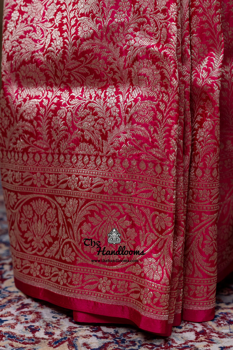 Pure Katan Silk Banarasi Handloom Saree - Tanchui Brocade