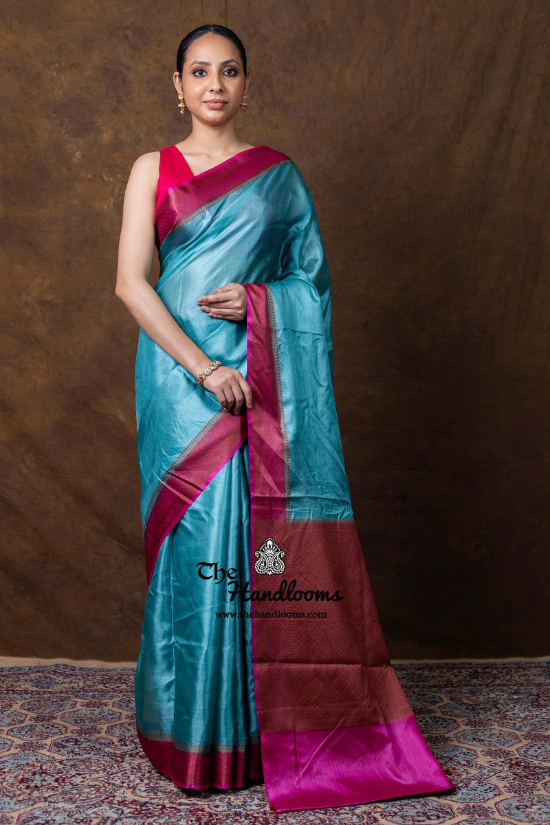 Pure Tussar Silk Handloom Banarasi Saree