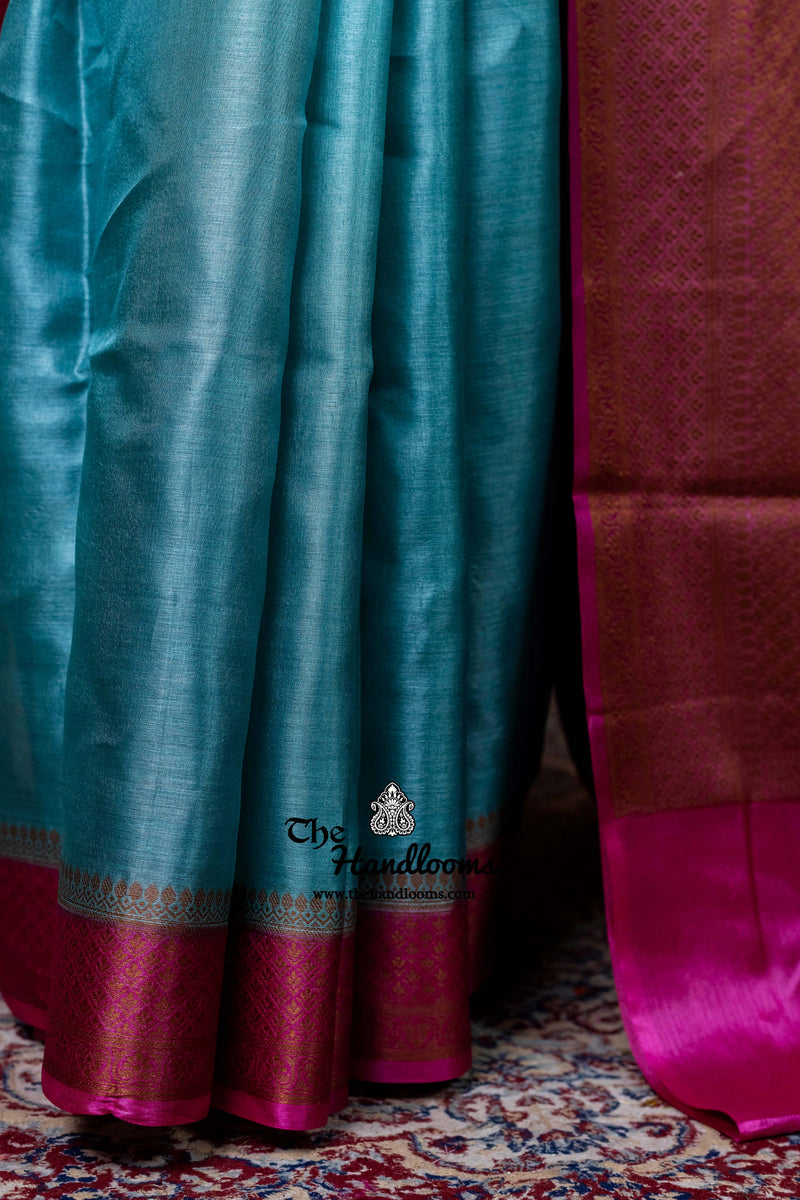 Pure Tussar Silk Handloom Banarasi Saree