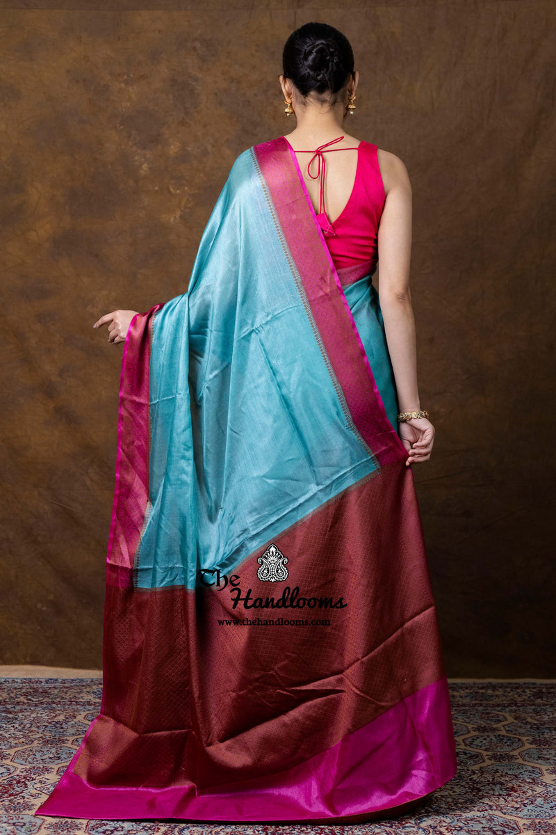 Pure Tussar Silk Handloom Banarasi Saree