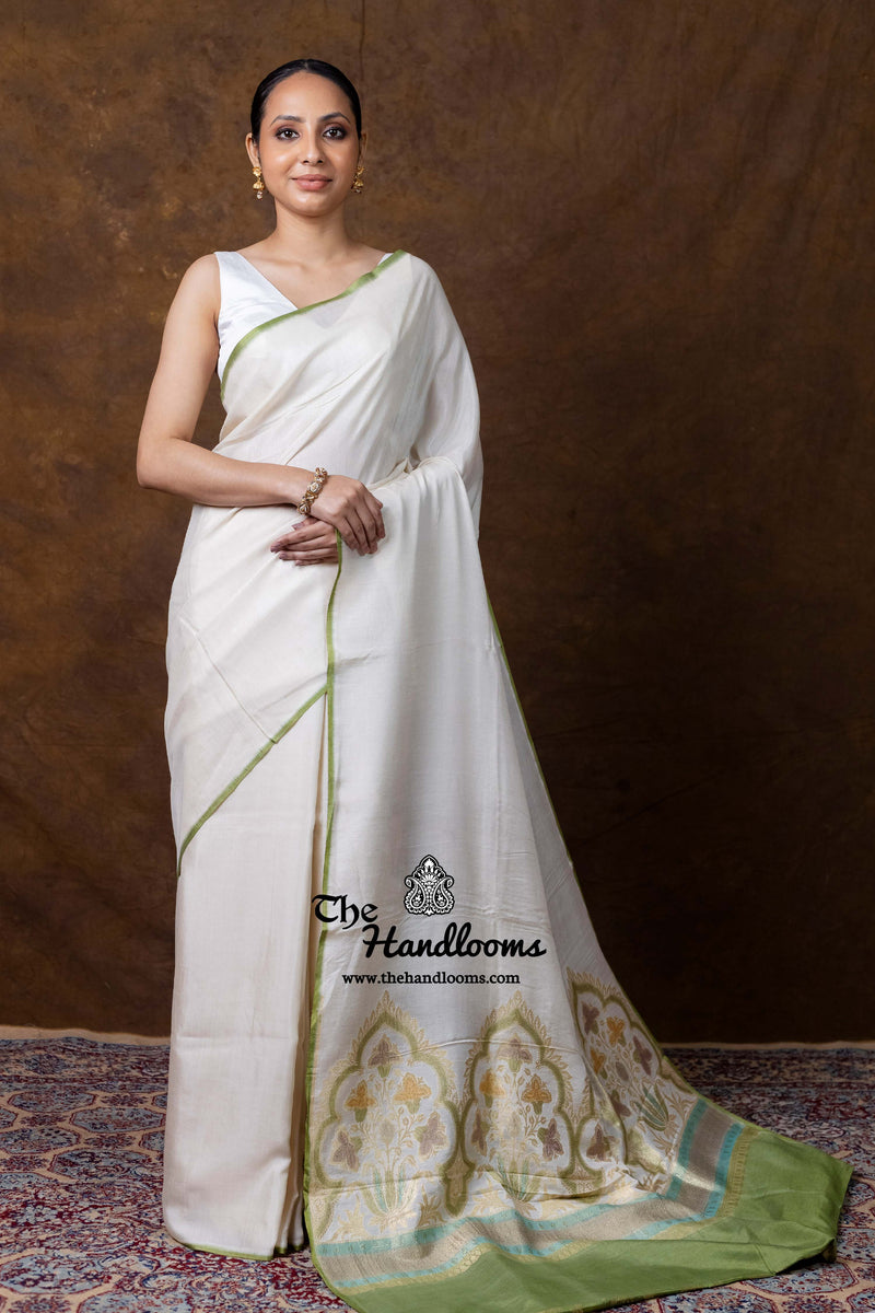 Pure Moonga Silk Handloom Banarasi Saree