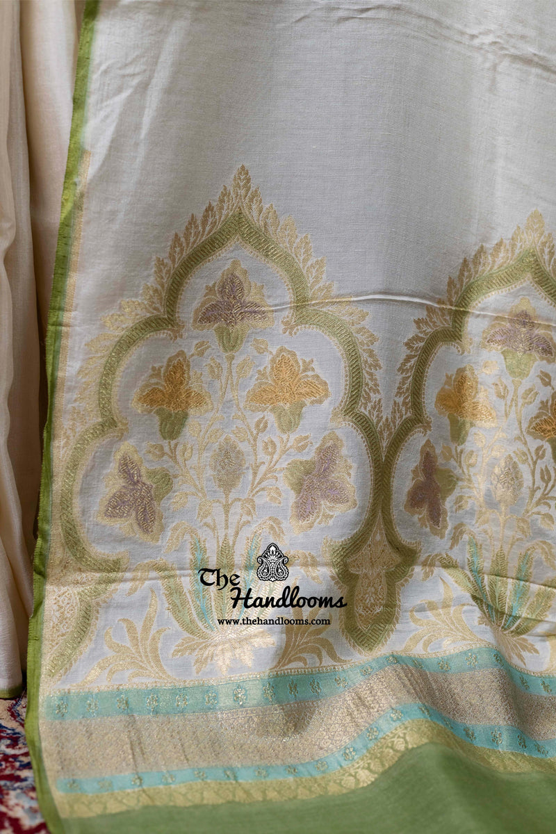 Pure Moonga Silk Handloom Banarasi Saree