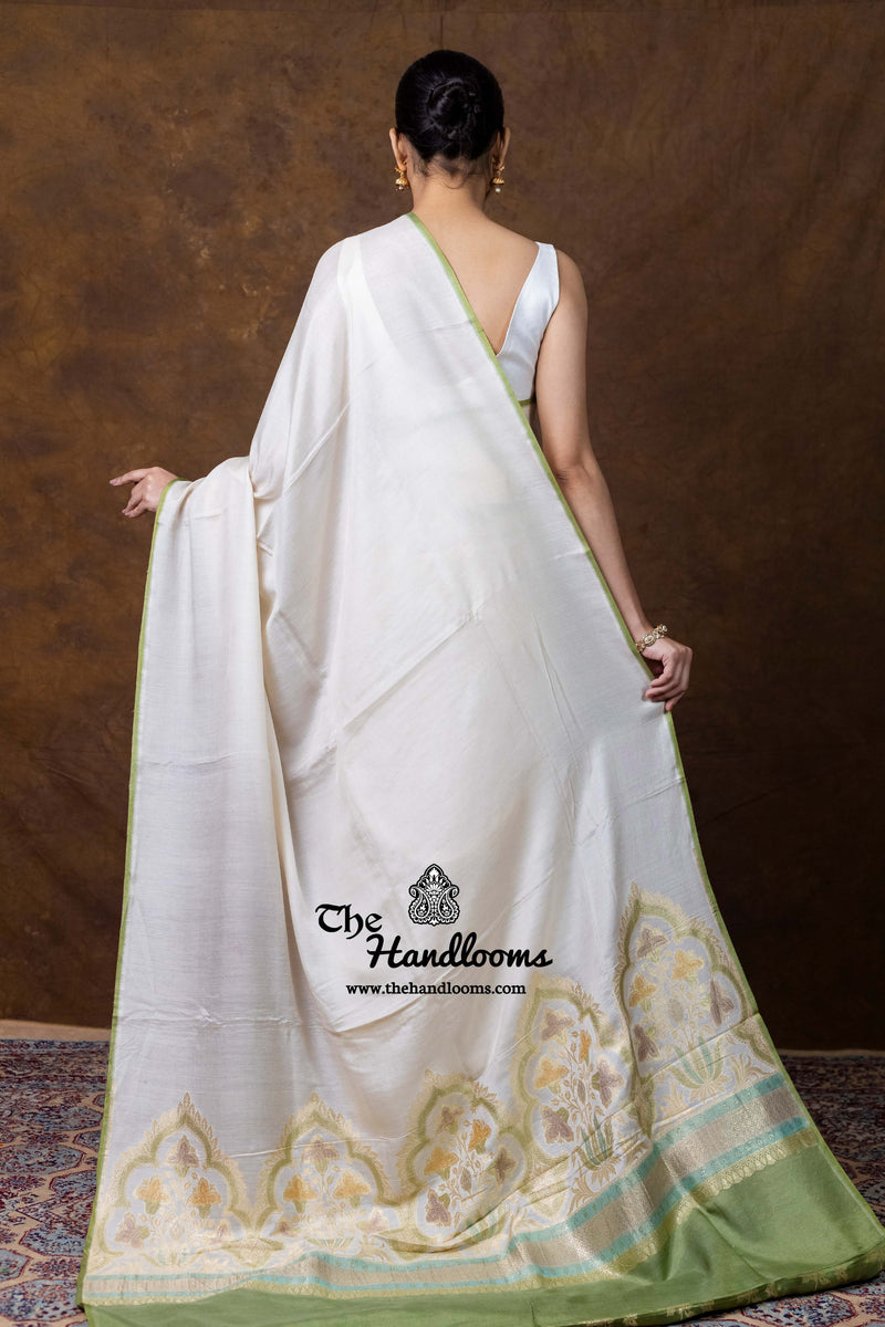 Pure Moonga Silk Handloom Banarasi Saree