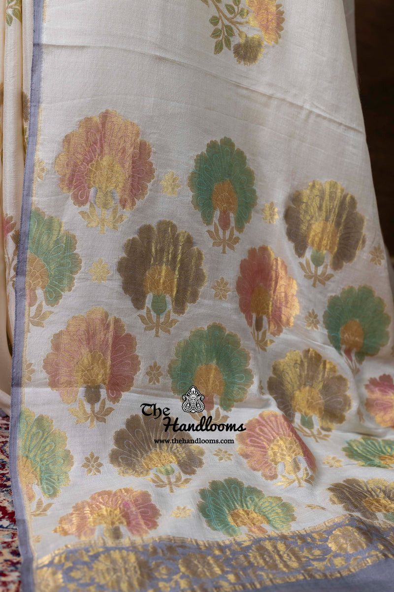 Pure Moonga Silk Handloom Banarasi Saree