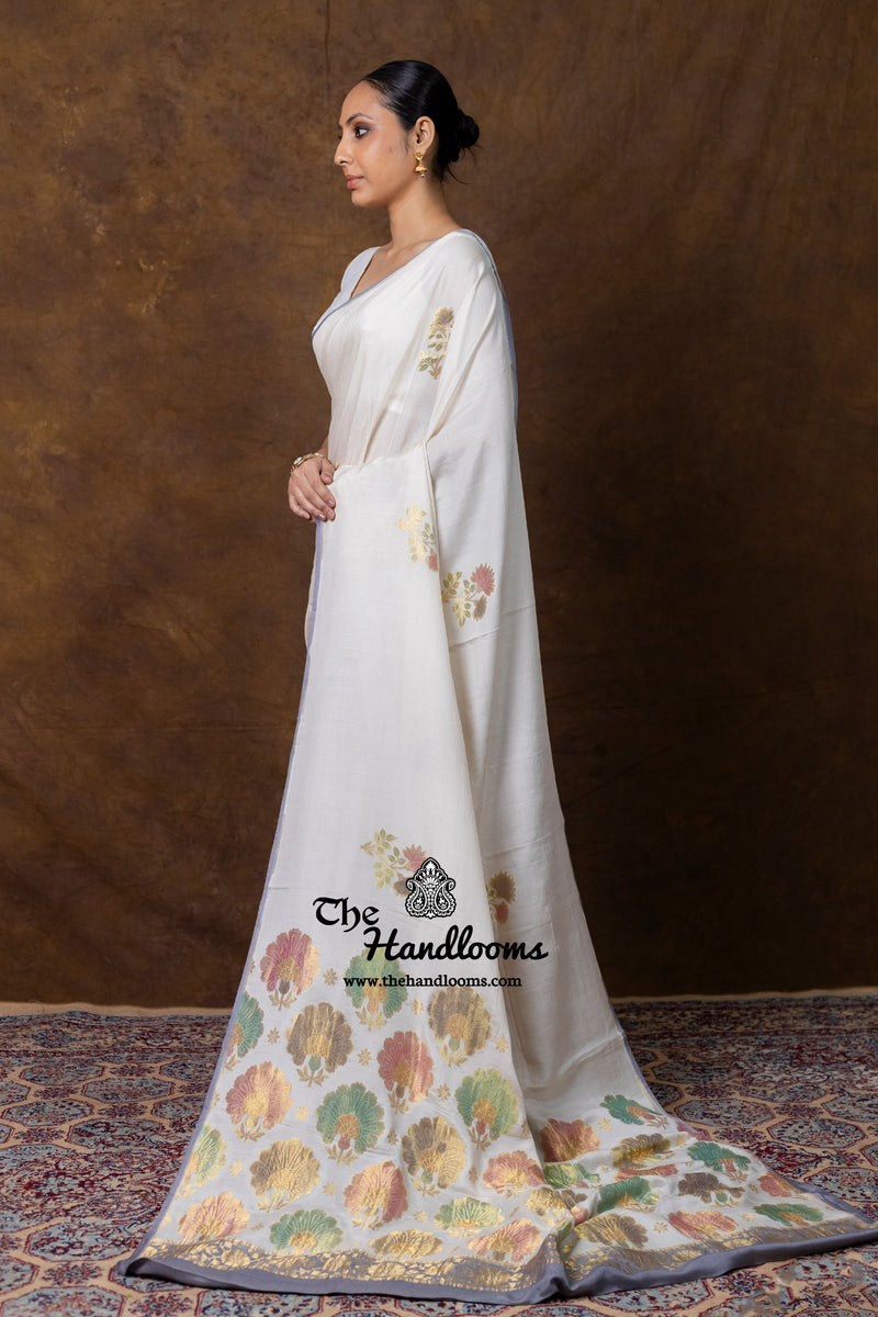 Pure Moonga Silk Handloom Banarasi Saree