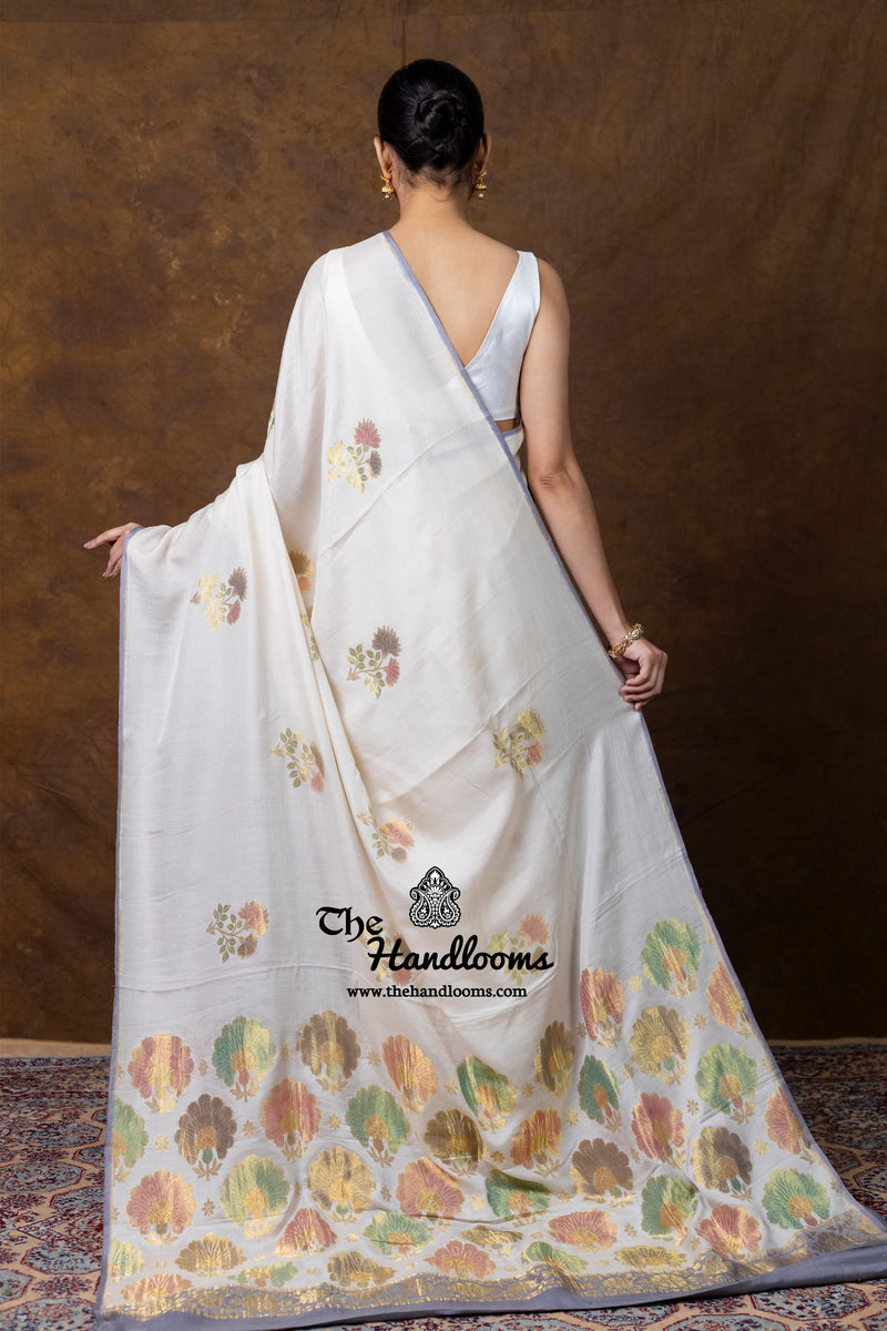 Pure Moonga Silk Handloom Banarasi Saree