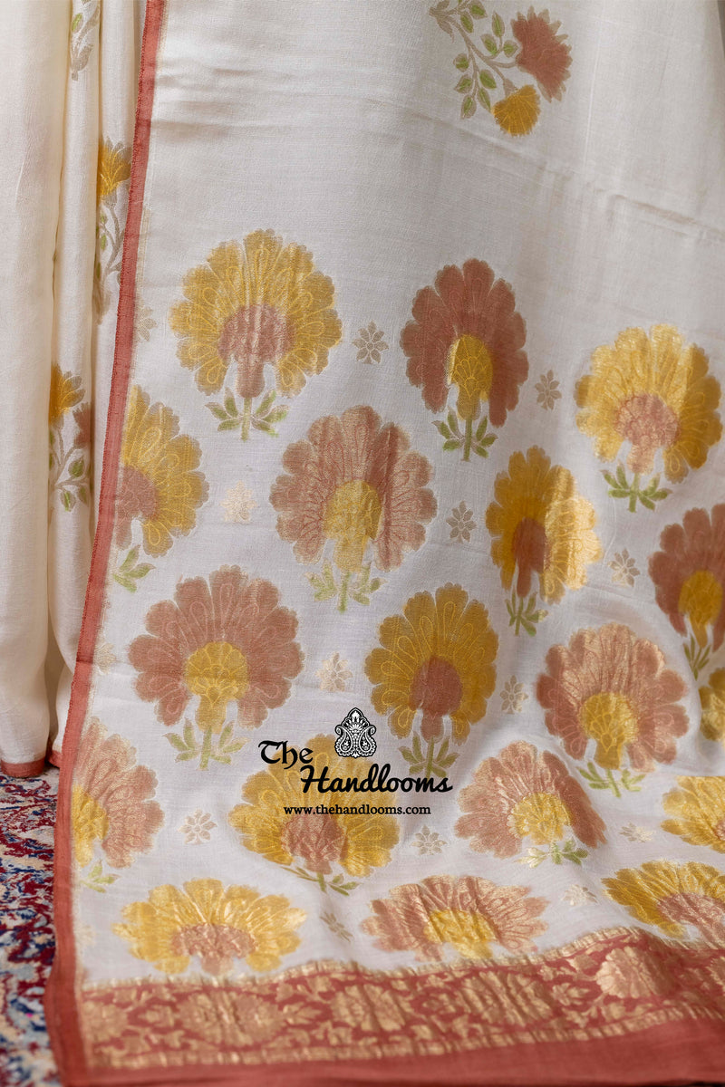 Pure Moonga Silk Handloom Banarasi Saree