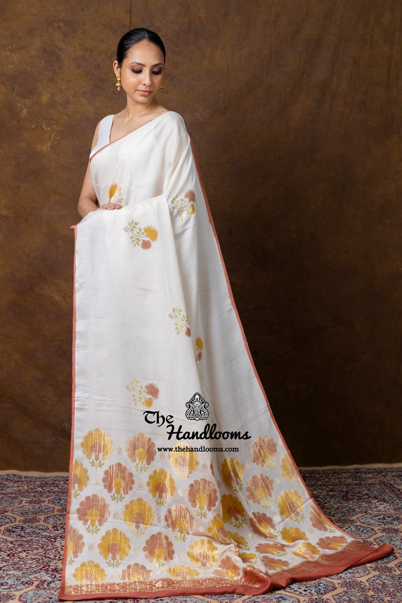 Pure Moonga Silk Handloom Banarasi Saree