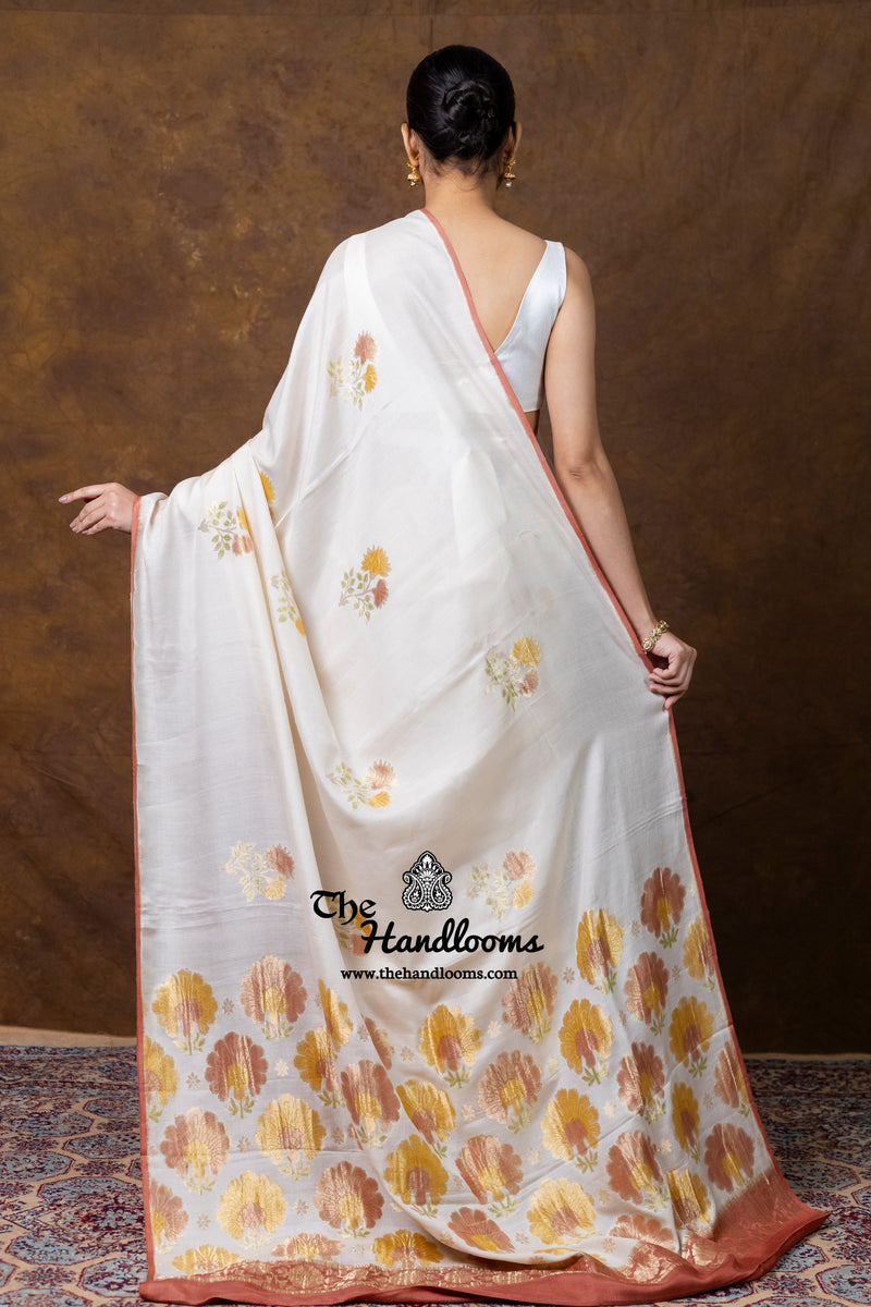 Pure Moonga Silk Handloom Banarasi Saree