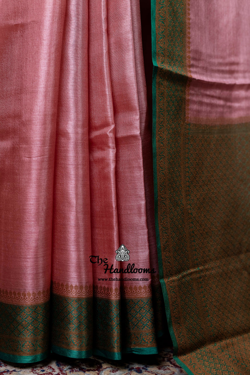 Pure Tussar Silk Handloom Banarasi Saree