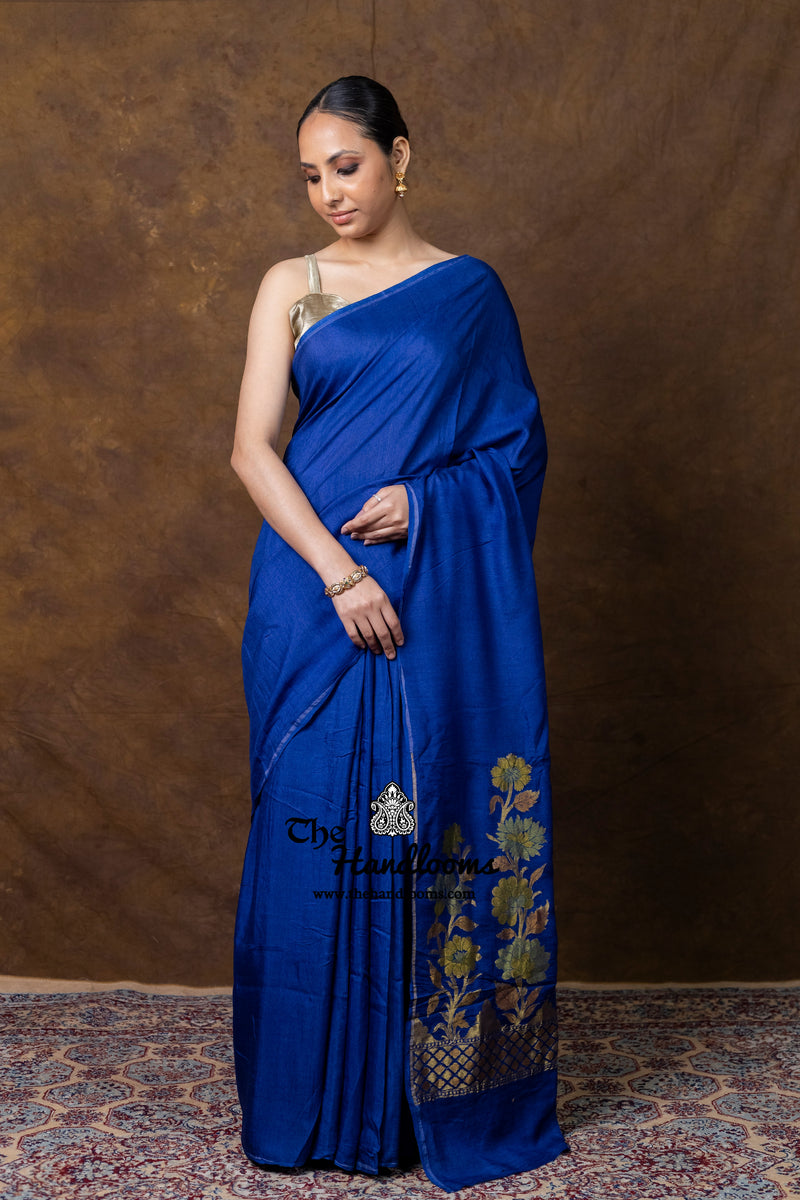 Pure Moonga Silk Handloom Banarasi Saree