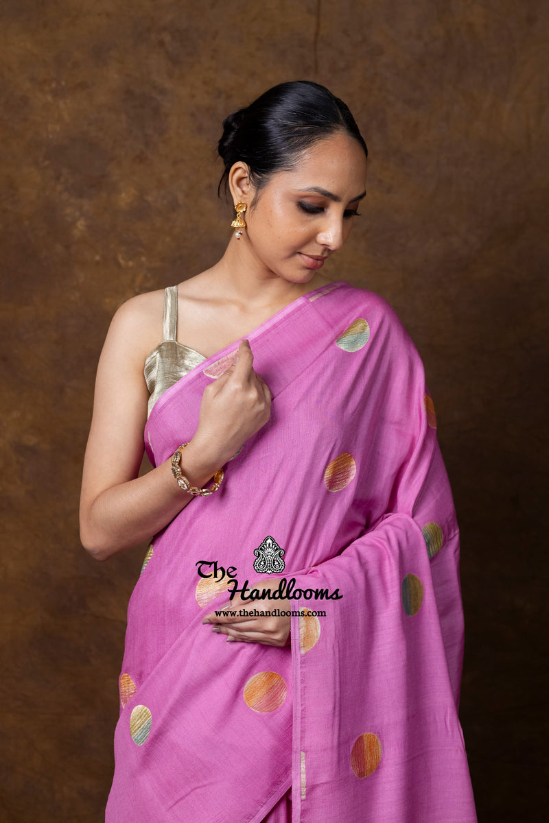 Pure Moonga Silk Handloom Banarasi Saree