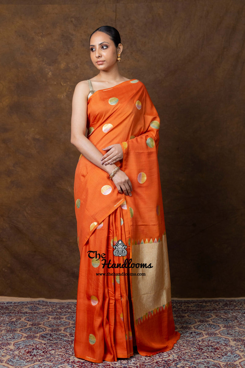 Pure Moonga Silk Handloom Banarasi Saree