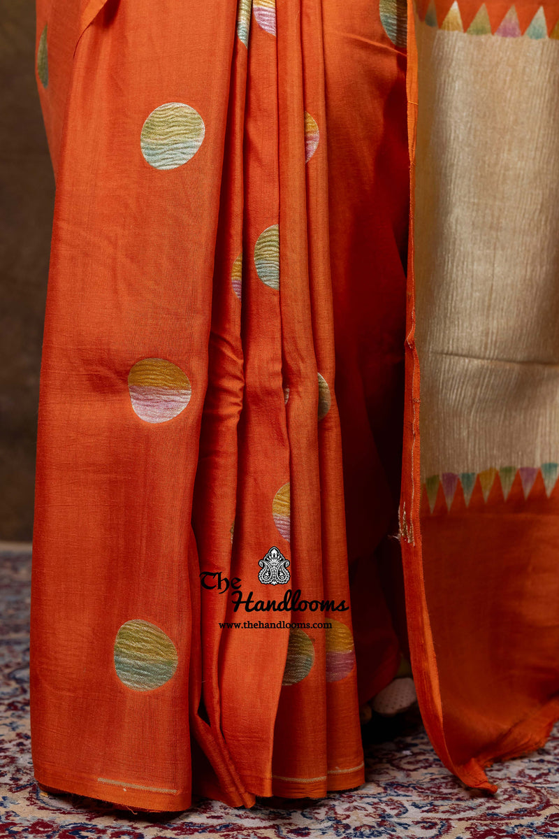 Pure Moonga Silk Handloom Banarasi Saree