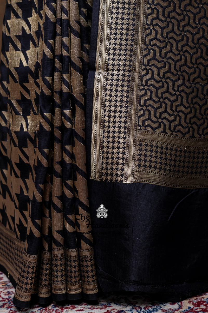 Pure Satan Katan Silk Banarasi Handloom Saree - All Over Jaal Work