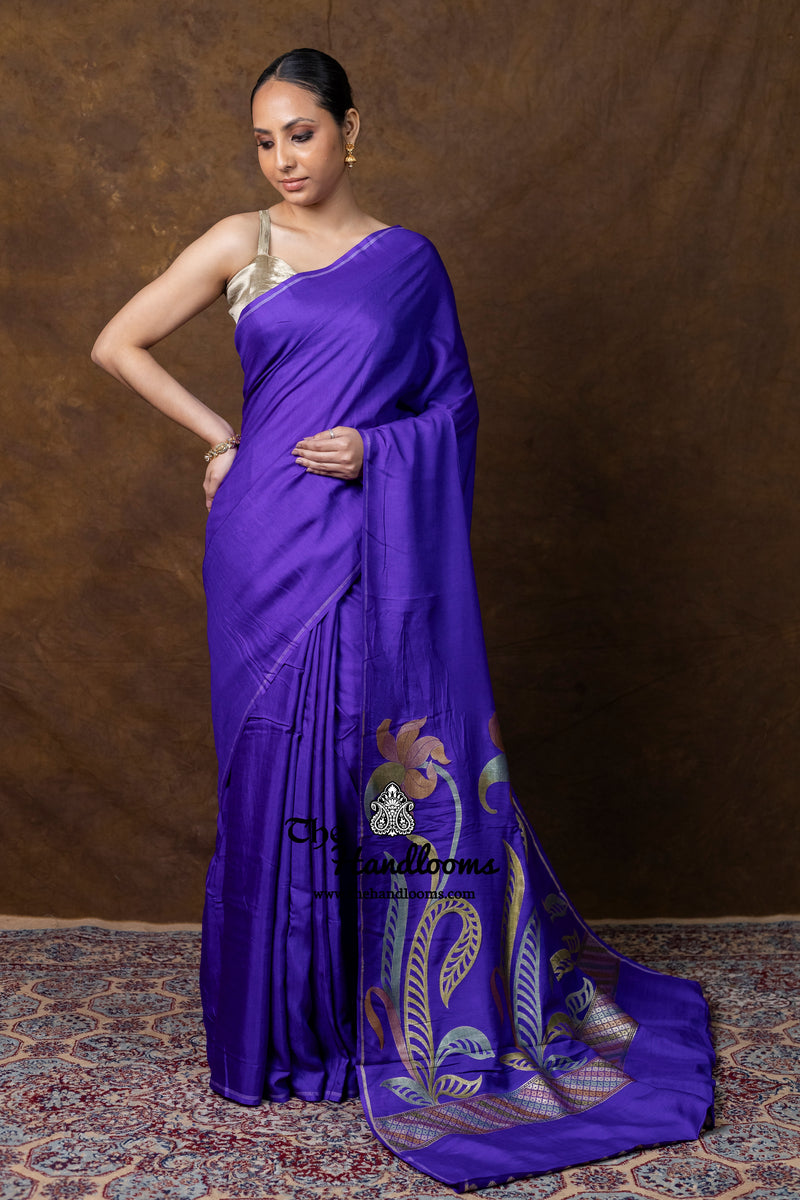 Pure Moonga Silk Handloom Banarasi Saree