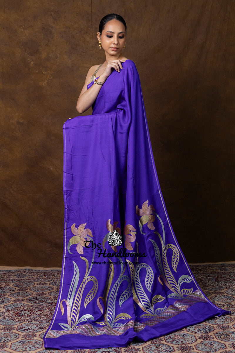 Pure Moonga Silk Handloom Banarasi Saree