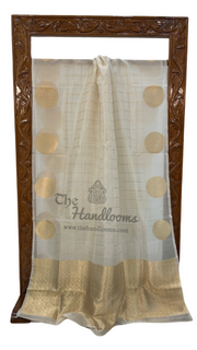 Pure Kora Handloom Banarasi Saree - The Handlooms