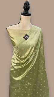 Pure Mango Silk Banarasi Handloom Saree - The Handlooms