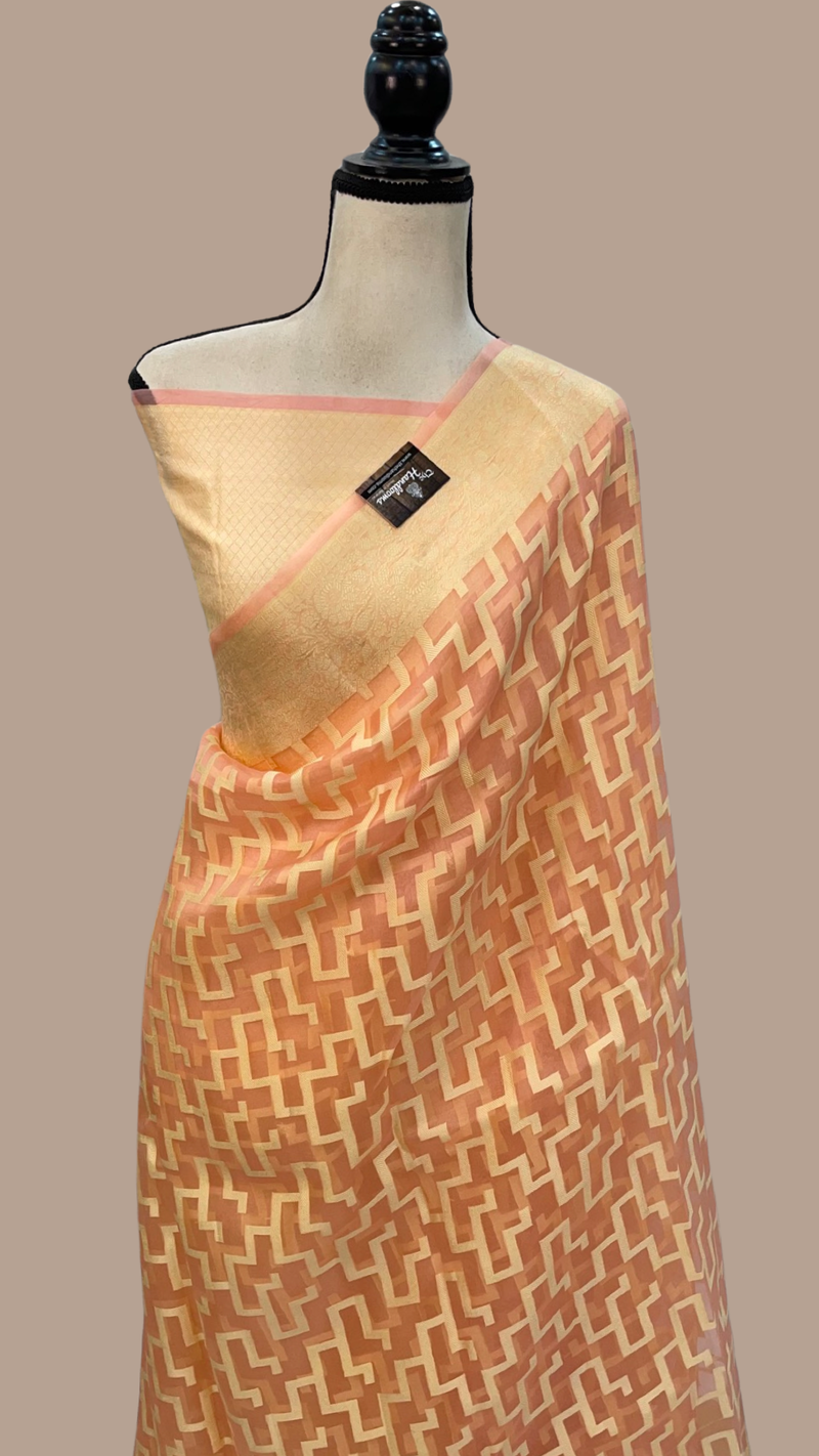 Pure Kora Handloom Banarasi Saree - The Handlooms