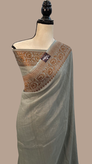 Tussar Georgette Handloom Banarasi Saree - The Handlooms
