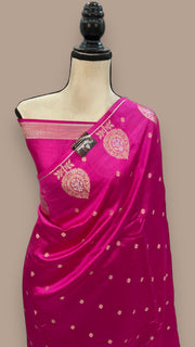 Pure Mango Silk Banarasi Handloom Saree - The Handlooms