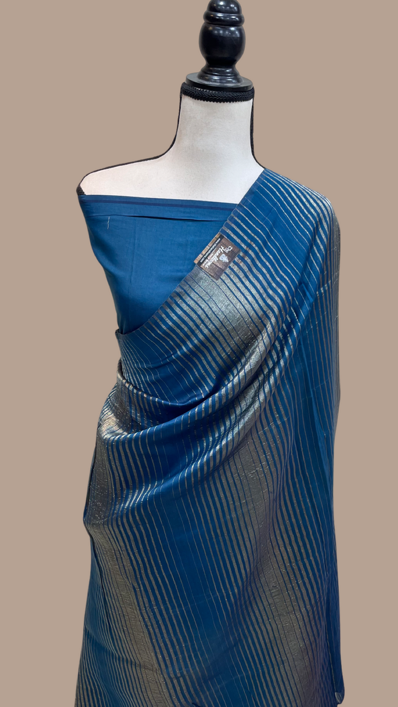 Pure tissue Chanderi Handloom Banarasi Saree - The Handlooms