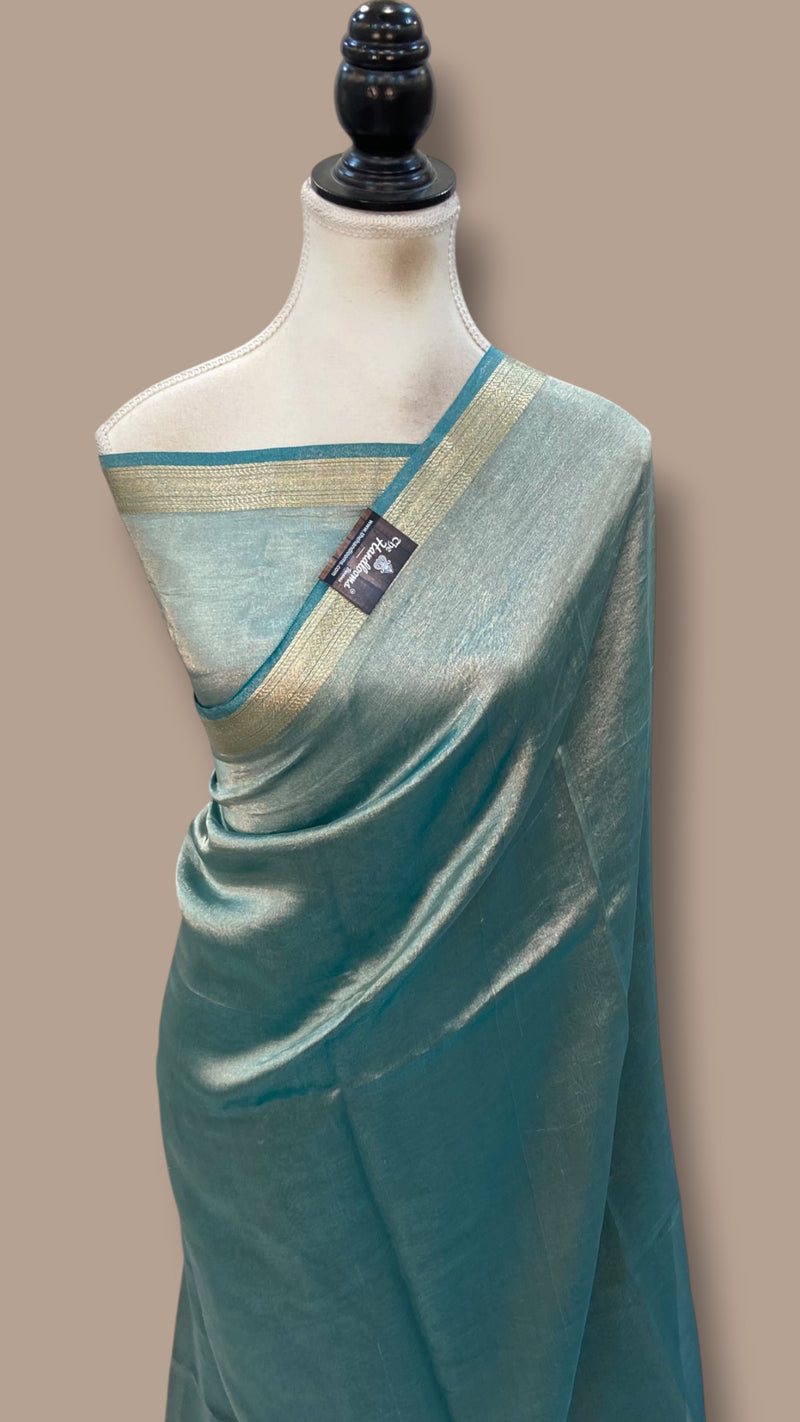 Pure Kora Tissue Handloom Banarasi Saree