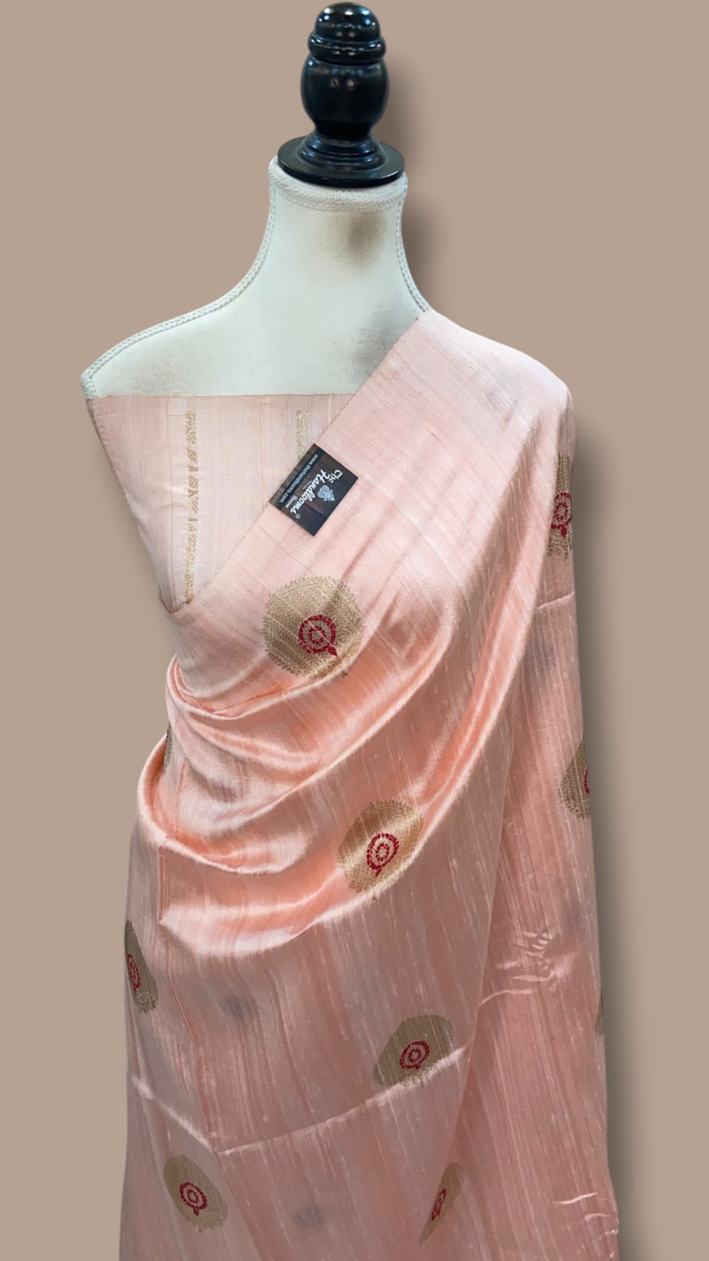 Pure Raw Silk Handloom Banarasi Saree