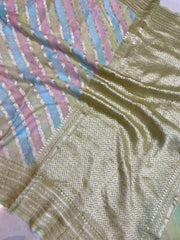Khaddi Georgette Handloom Banarasi Saree - The Handlooms