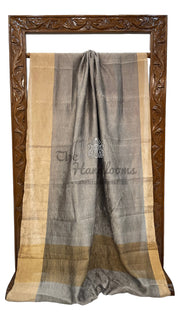 Pure Kora Tissue Crush Handloom Banarasi Saree - The Handlooms