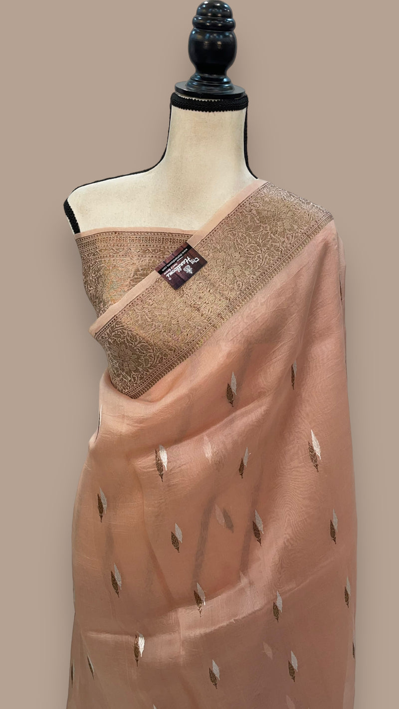 Pure Kora Handloom Banarasi Saree - The Handlooms
