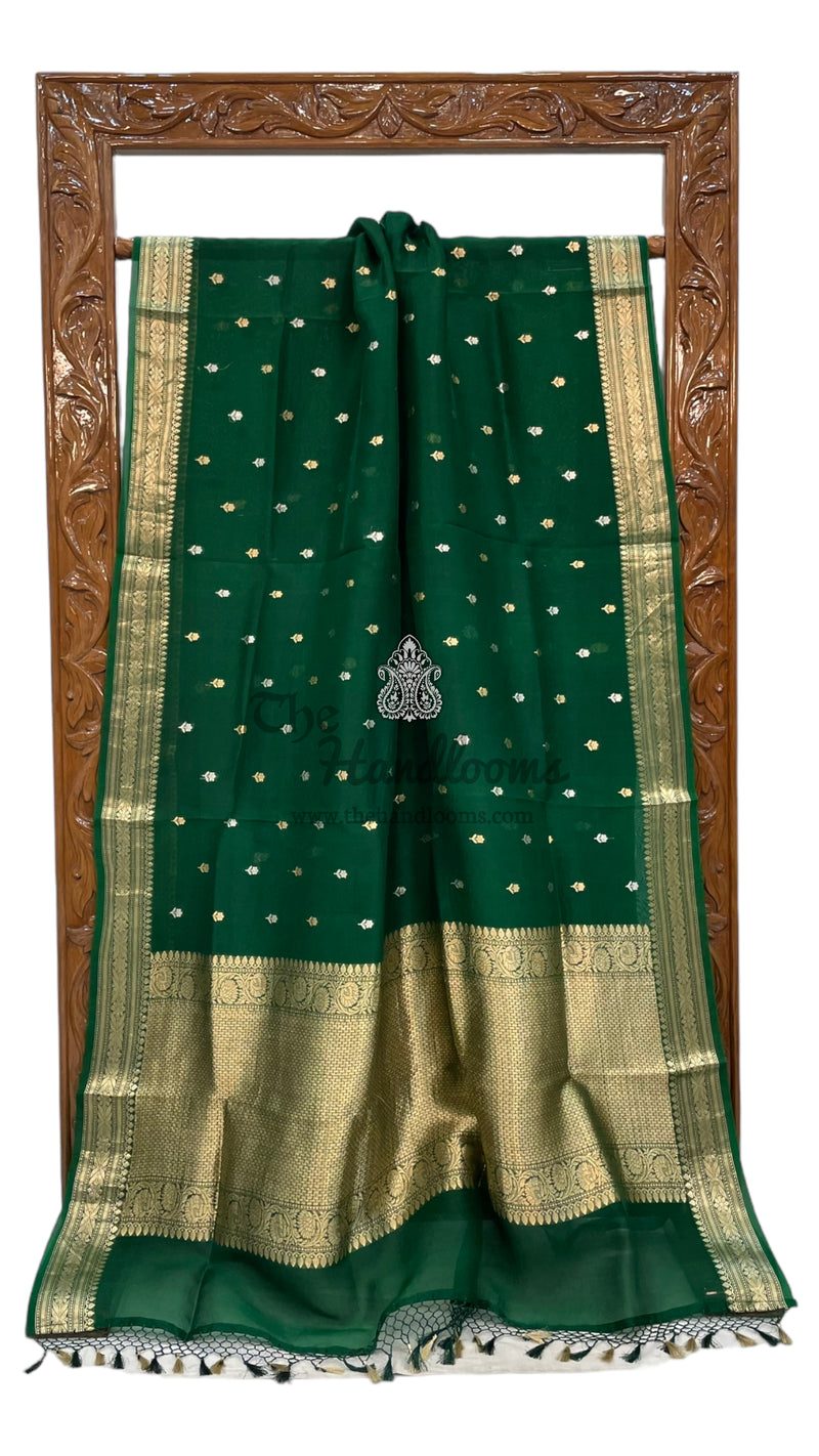 Pure Kora Handloom Banarasi Saree - The Handlooms