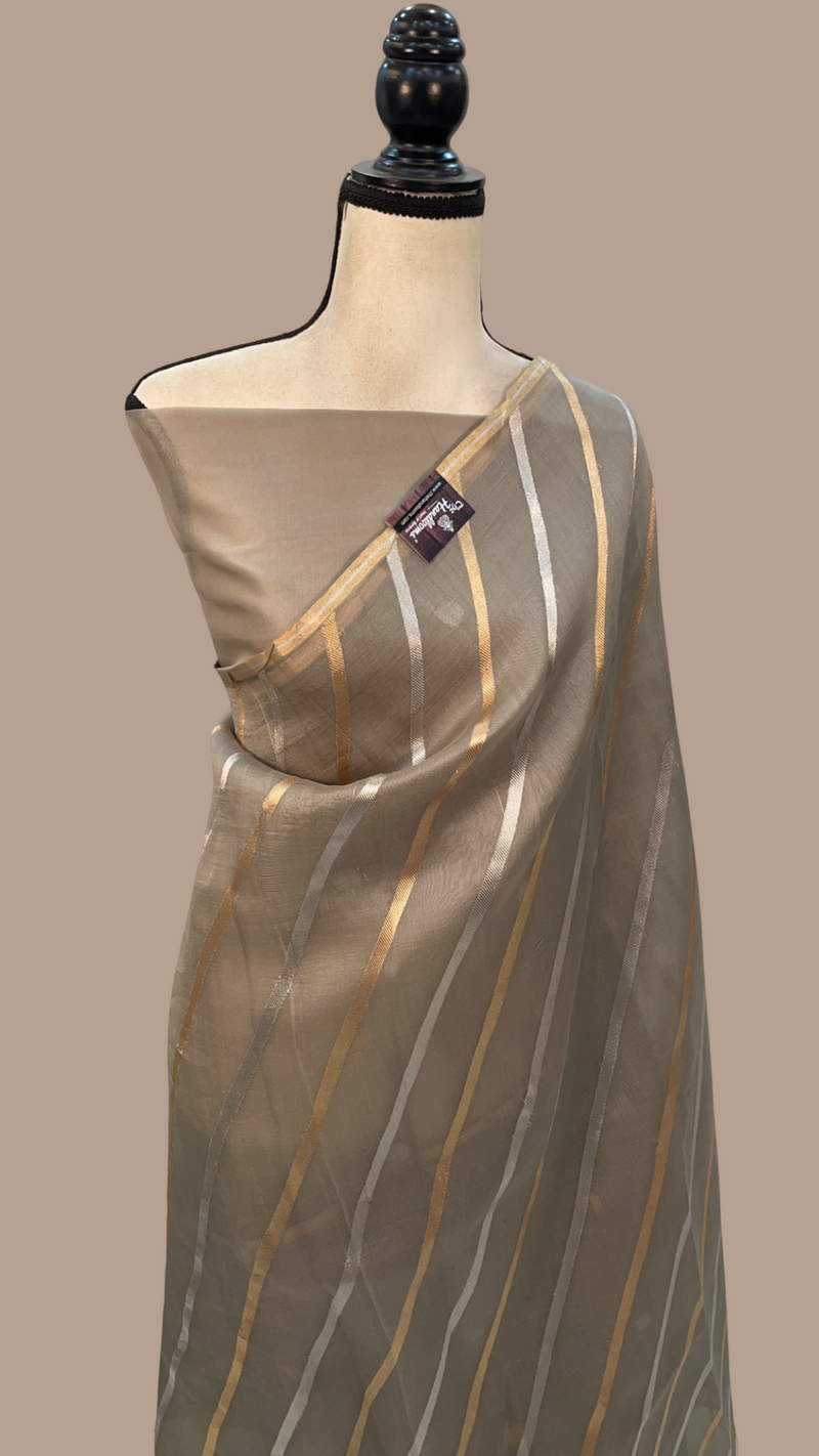 Pure Kora Handloom Banarasi Saree - The Handlooms