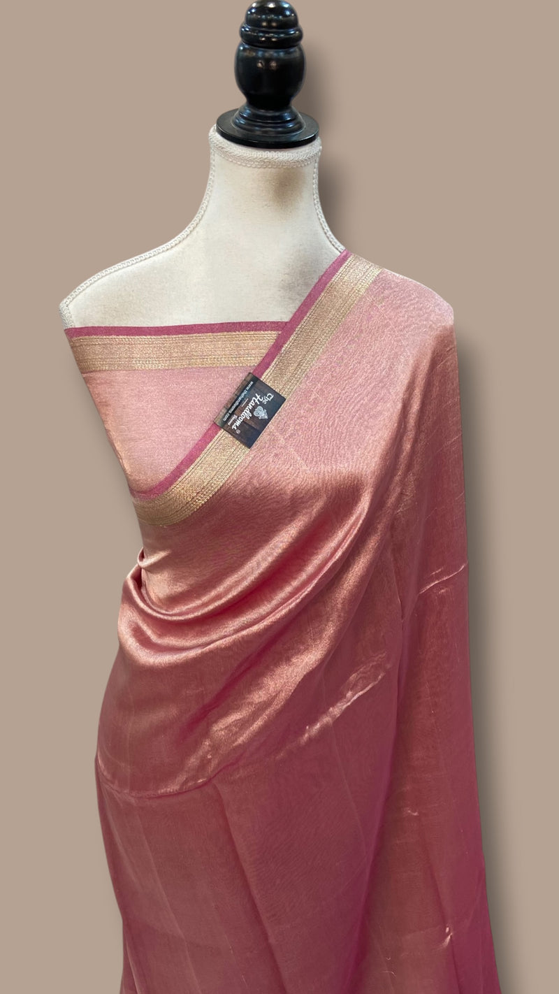 Pure Kora Tissue Handloom Banarasi Saree