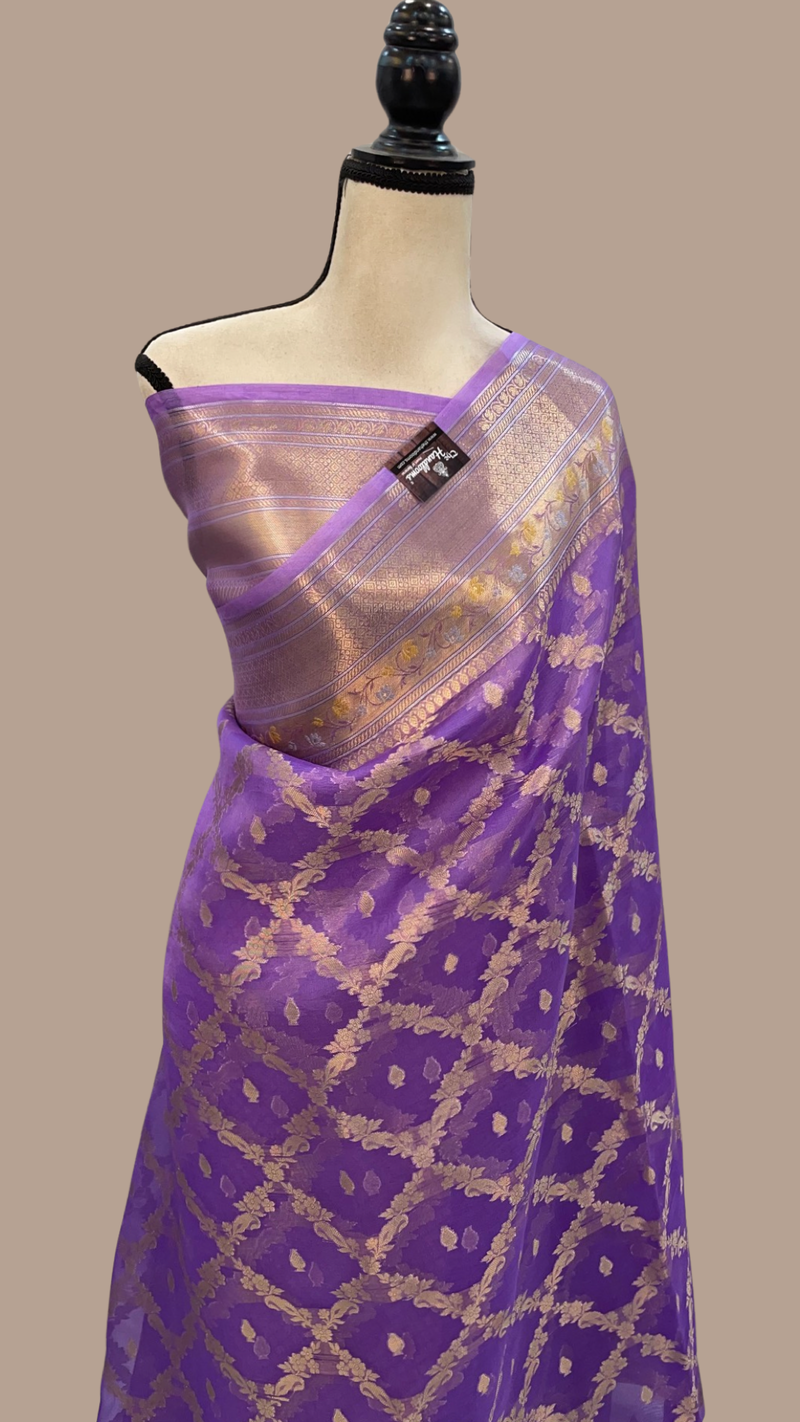Pure Kora Handloom Banarasi Saree - The Handlooms