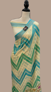 Pure Chiffon Khaddi Banarasi Saree - The Handlooms
