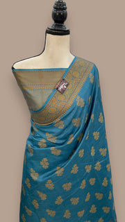 Pure Tussar Silk Handloom Banarasi Saree - The Handlooms