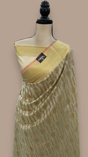 Pure Cotton Banarasi Handloom Saree - The Handlooms