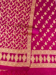 Pure Chiffon Khaddi Banarasi Dress material - The Handlooms