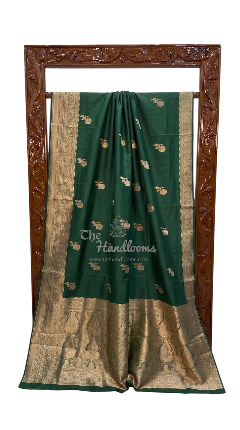 Pure Katan Silk Banarasi Handloom Saree - All Over Kadua Motifs