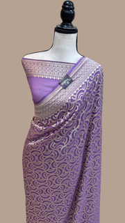 Pure Khaddi Georgette Handloom Banarasi Saree - The Handlooms