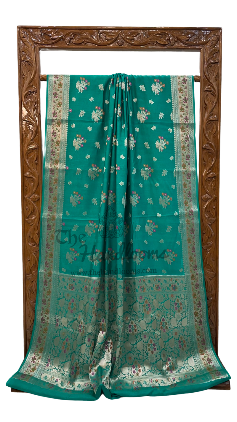 Pure Chiniya Silk Handloom Banarasi Saree - The Handlooms